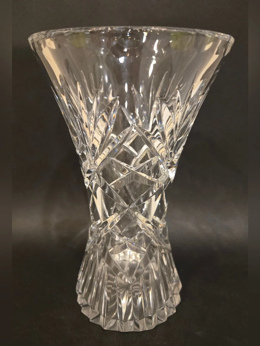 Vintage 1960s Polish Crystal Vase